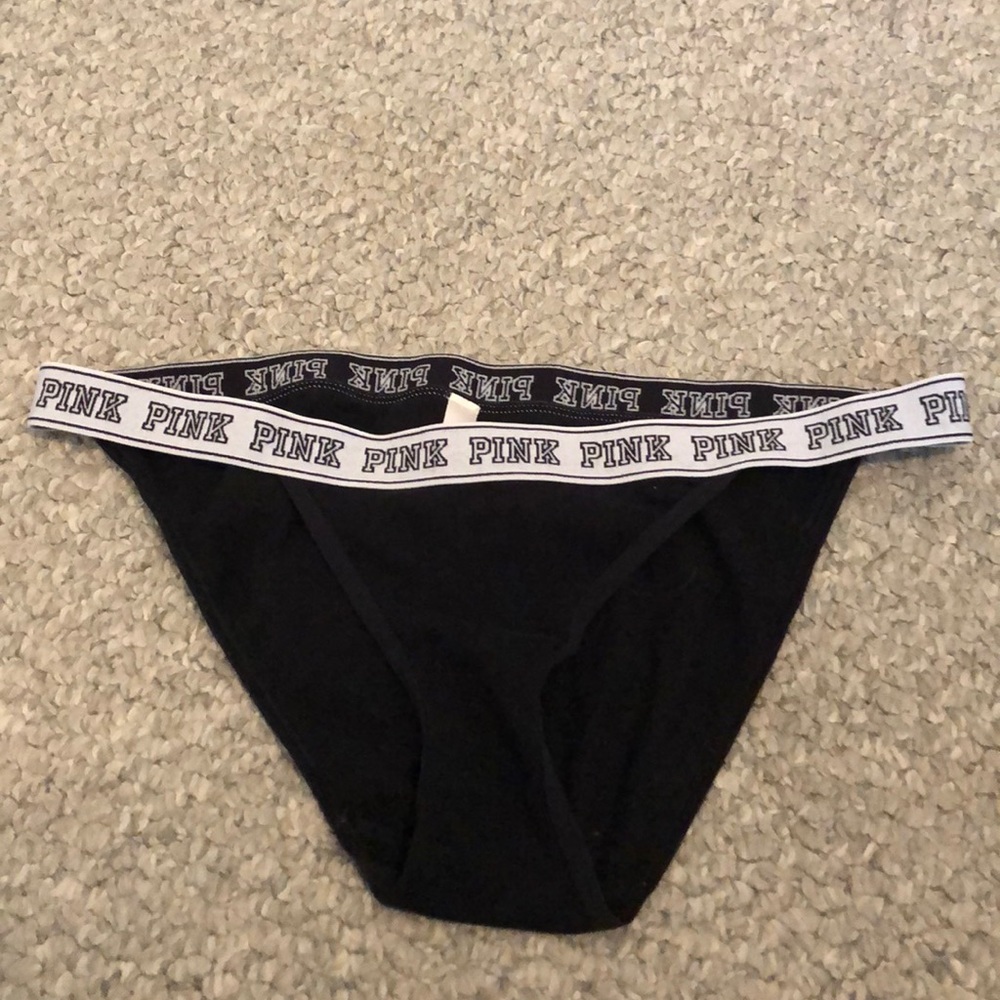 PINK black and white bikini underwear